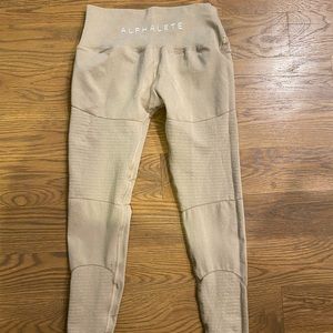 Alphalete Tan Moto Leggings